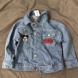 Disney Junior Mickey Mouse Denim Jacket Size 4T Pre-owned